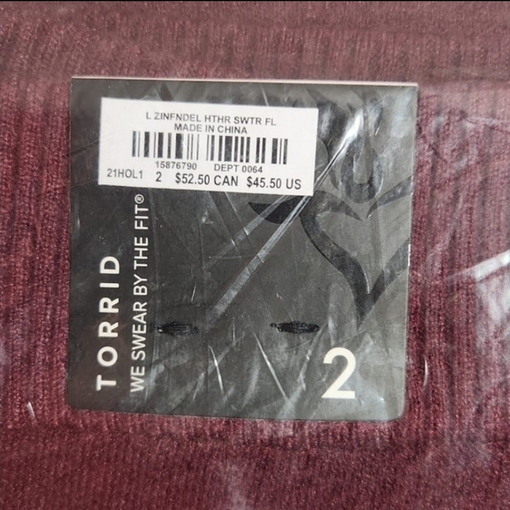❤NWT TORRID WINTER SWEATER LEGGING - WINE COLOR - PLUS SIZE - Picture 10 of 15